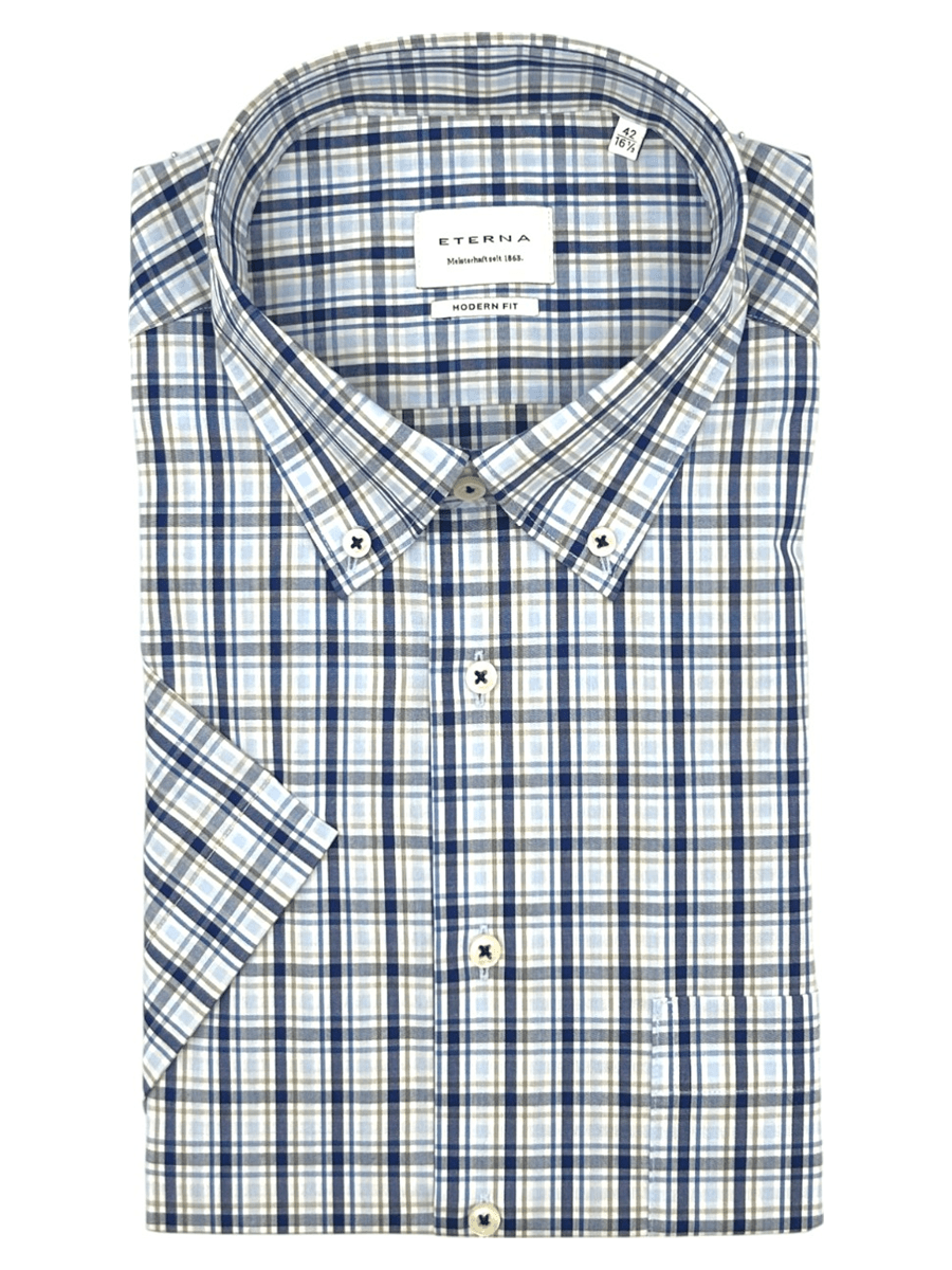 Eterna Kortærmede skjorter 1041_23c114-uub_40 - Bygholm Menswear